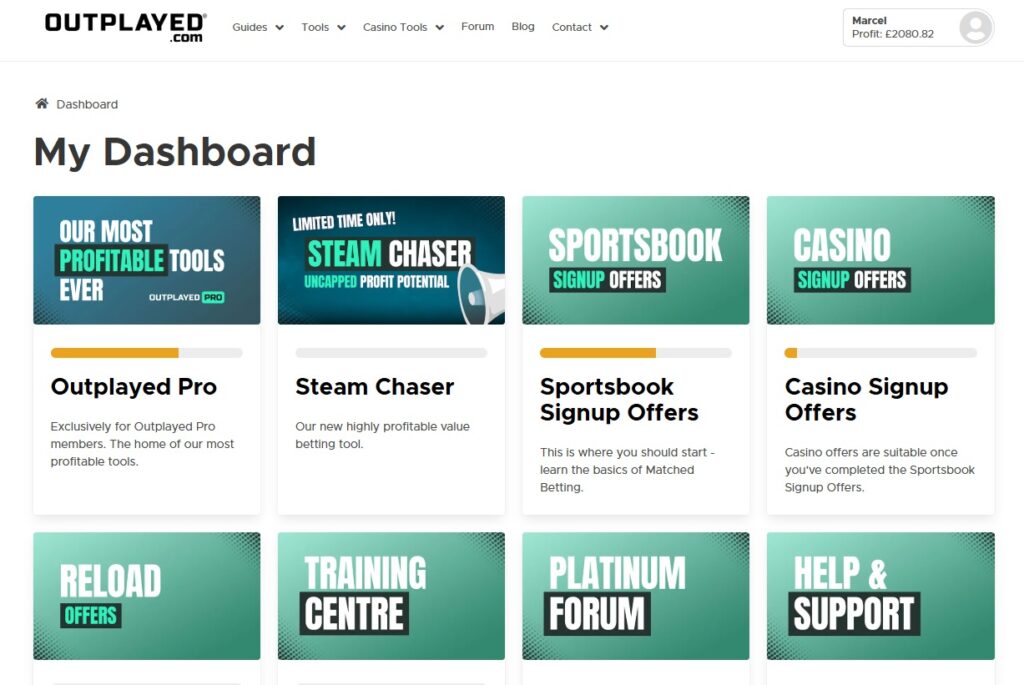 Outplayed - matched betting