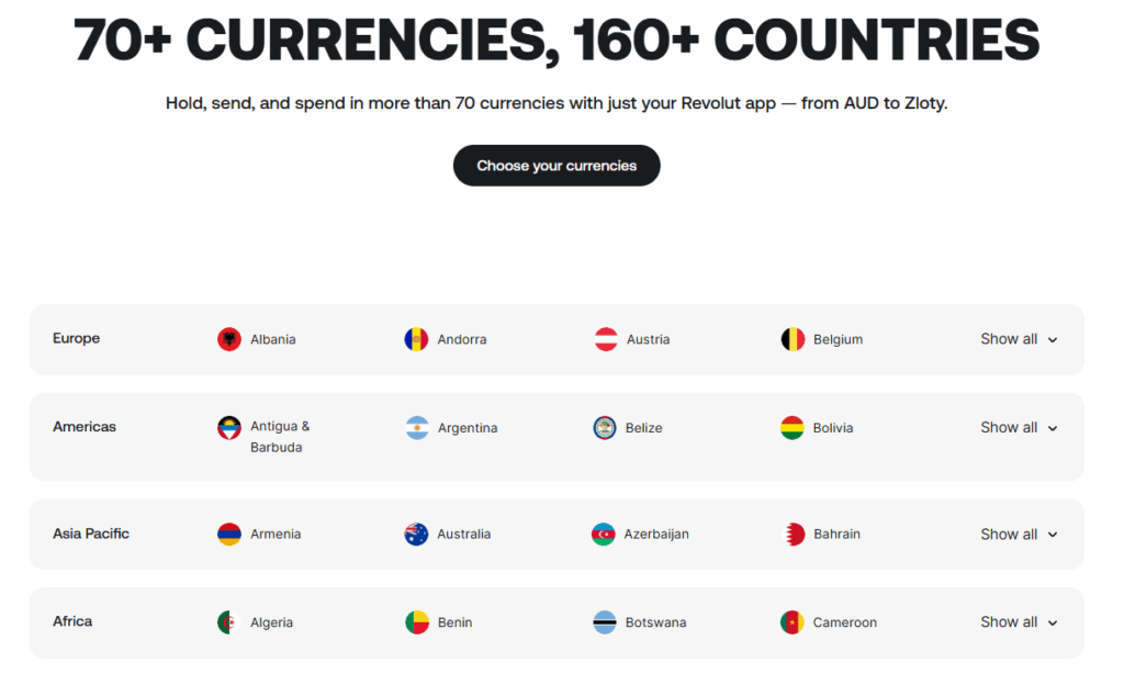 Revolut International transfer