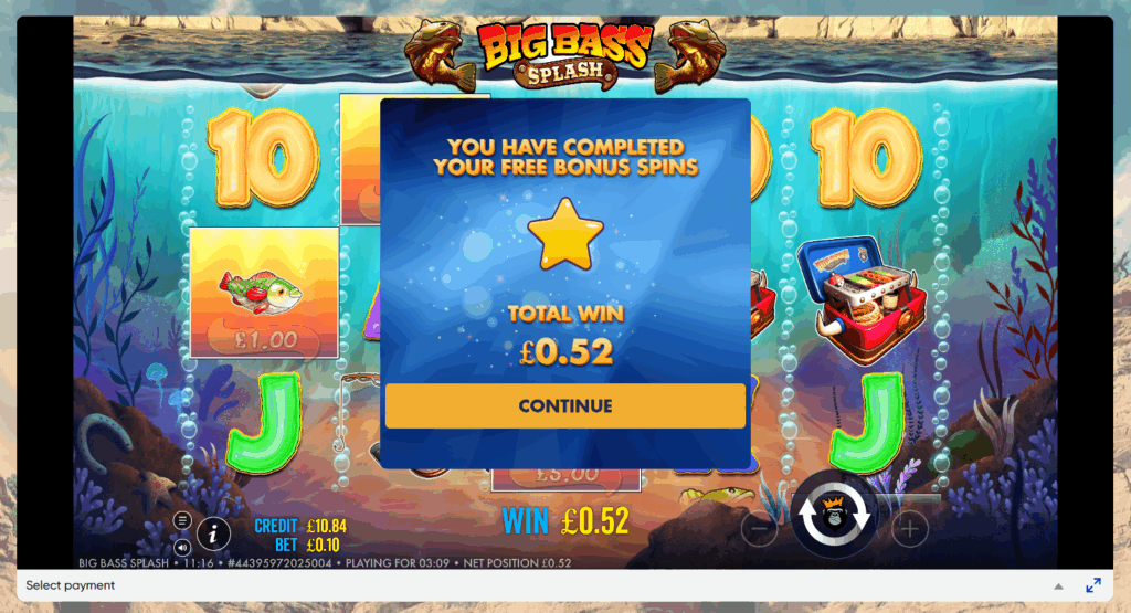 MrQ 20 spins-2 Free spins £0.52