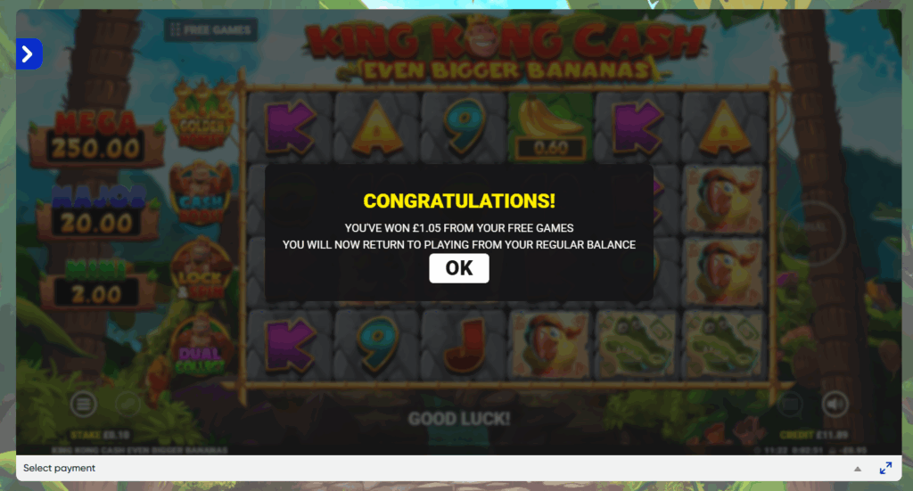 MrQ 20 spins-3 Free spins £1.05