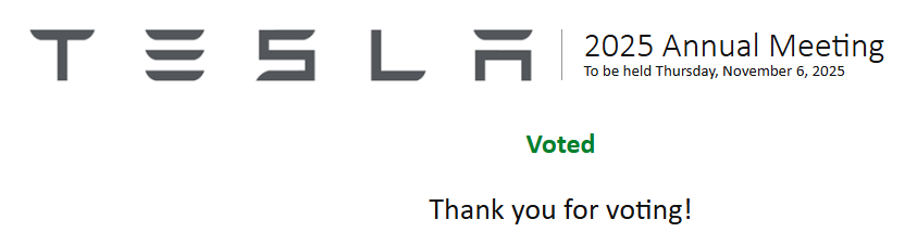 Tesla shareholder voting on Elon Musk Tesla stock buy proposals.