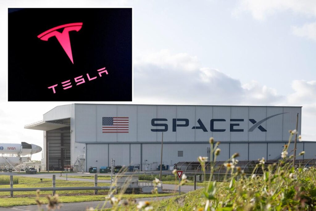 SpaceX and Tesla connection illustration
